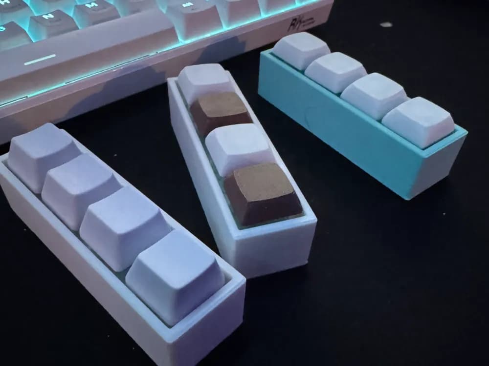 4 Tuşlu Mekanik Klavye Fidget - Stres Giderici Oyuncak
